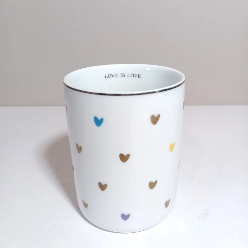 Human Rights Love Is Love Hearts Williams Sonoma Pottery Barn west elm tumbler